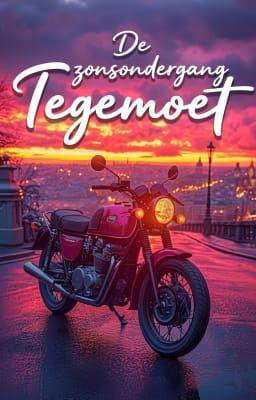 De zonsondergang tegemoet